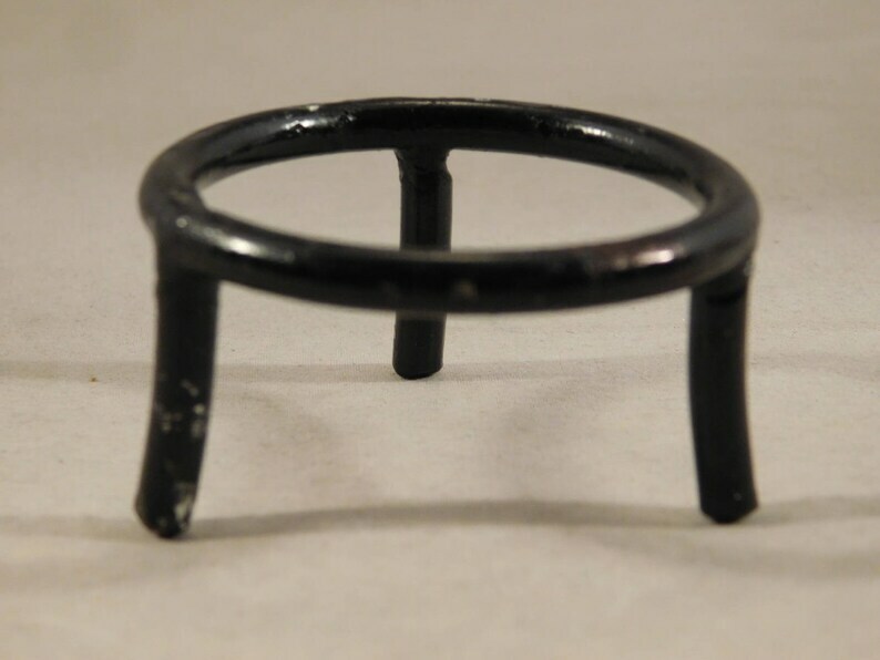 Sphere Display Stand Medium Size Black Metal Short