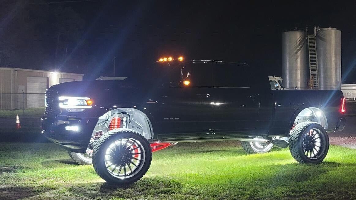 Set with (4) 17.5" QUAD ROW Strobes PURE WHITE Car Truck LED Wheel Rim Lights