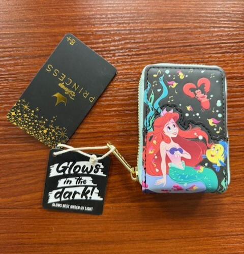 Loungefly  35th Anniversary Life is the Bubbles Accordion Zip Little Mermaid