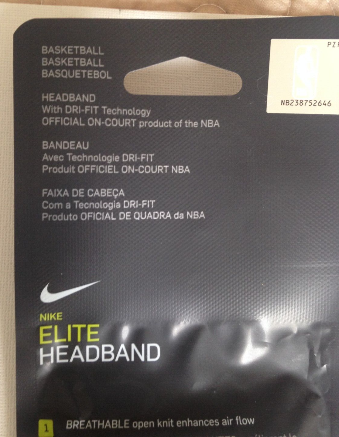 Nike Basketball NBA Purple Headband Elite Headbands CT3649-528