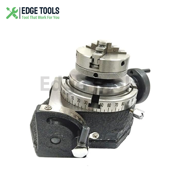 Rotary Table Tilting 4"Inch With 3 Jaw 65mm Mini Lathe Chuck Milling Machine USA