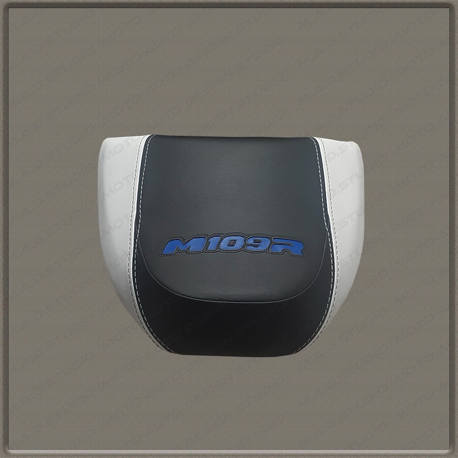 CUSTOM Design (Black-White+Blue) Seat Cover Suzuki BOULEWARD M109R 2006+