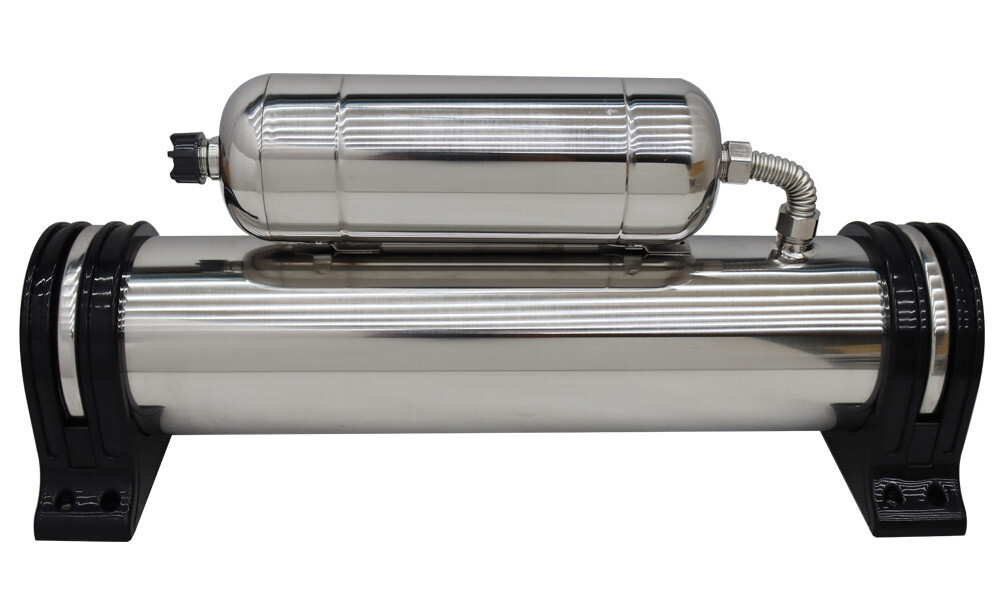 1000L Stainless Steel Water Purifier Household Vertical Double Filter Power-free