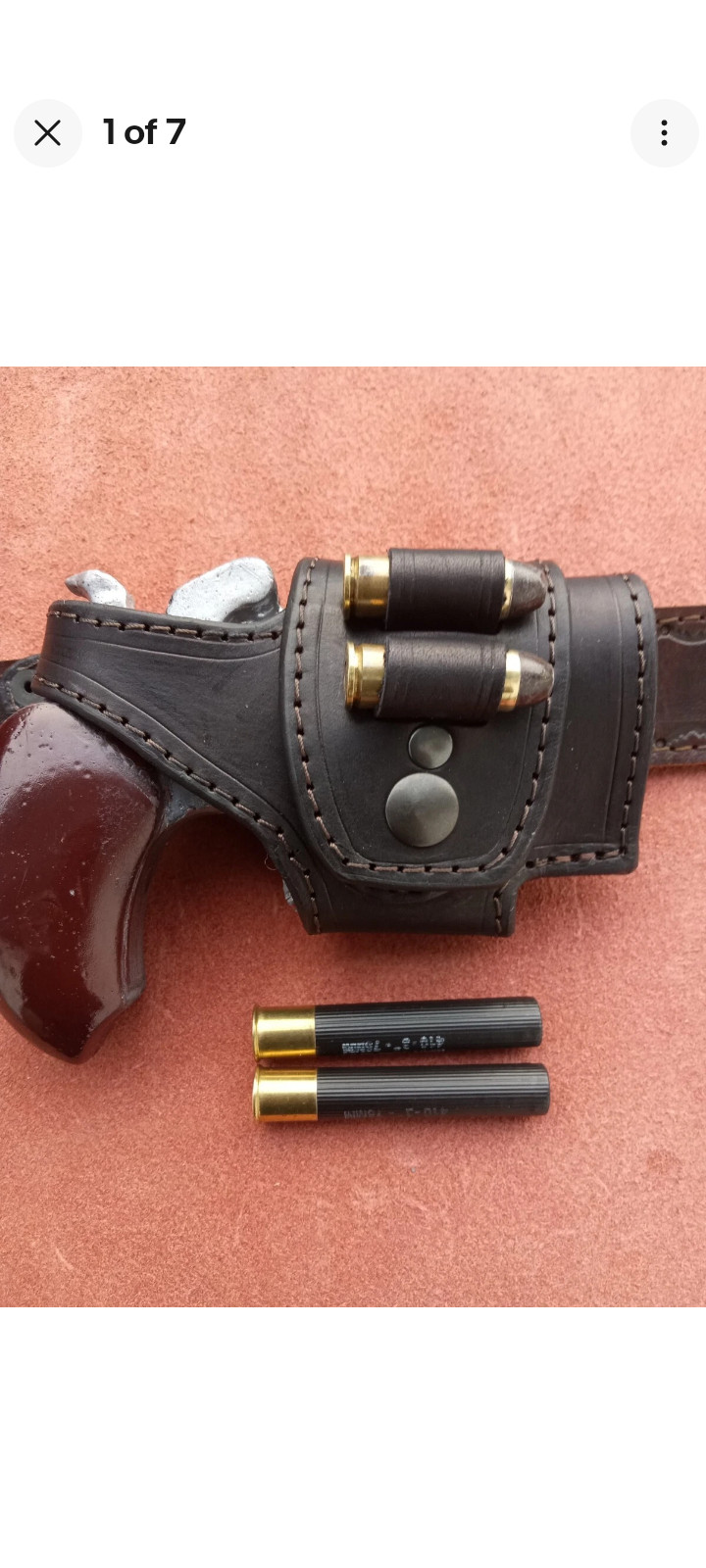 Made to Order Bond Arms 45/410 Ammo Loop Leather Cross Draw Driving Holster
