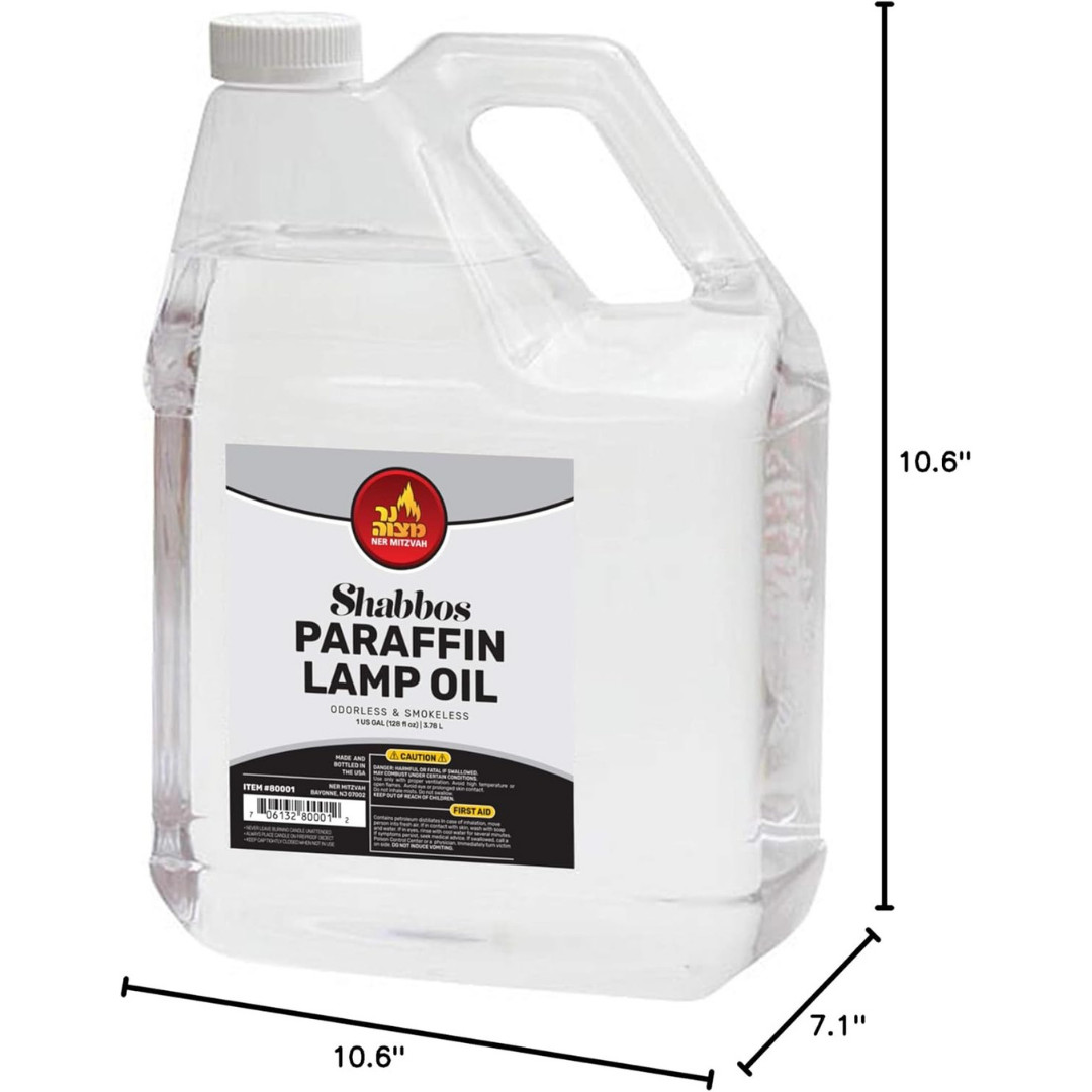 1 Gallon Paraffin Lamp Oil - Clear Smokeless, Odorless, Clean Burning Fuel for I