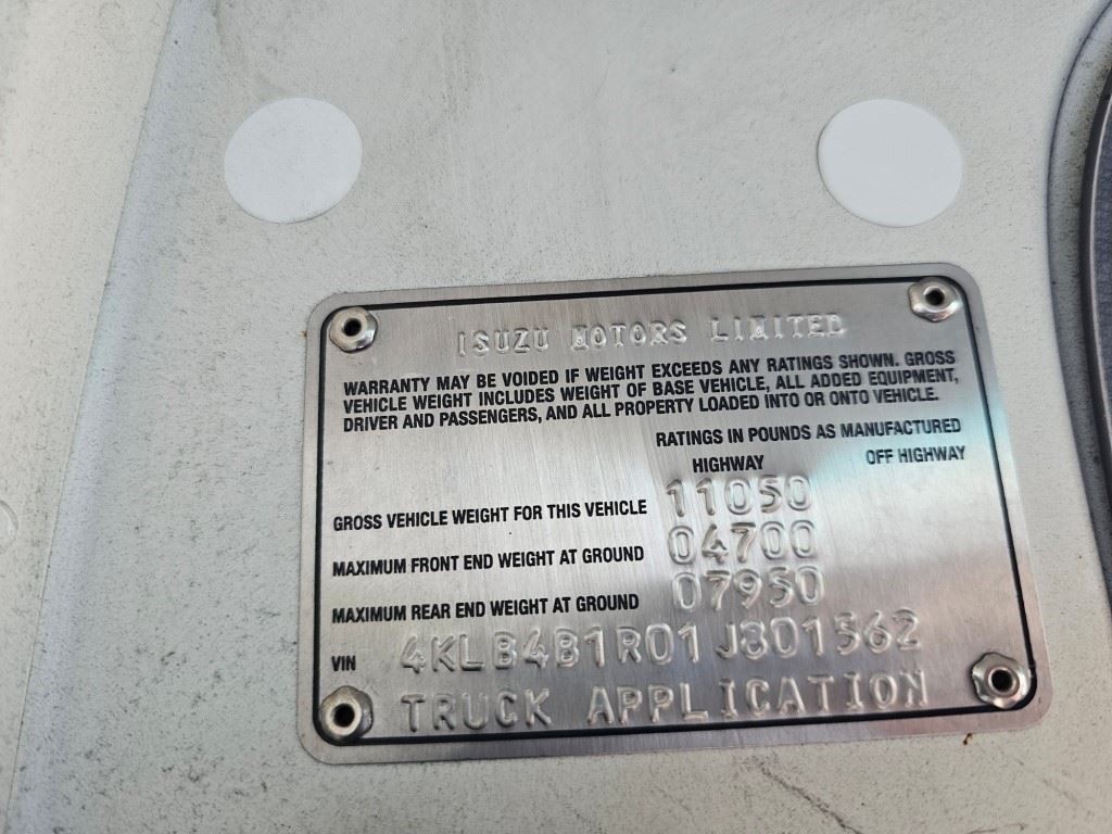 USED 2001 Isuzu NPR GAS 5.7 PARKING BRAKE CABLE from Cab to Trans Drum SHIP