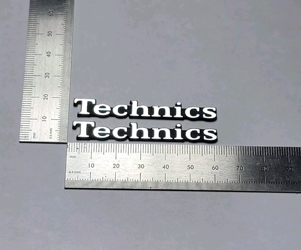 Technics Speaker Badge Logo Emblem Pair
