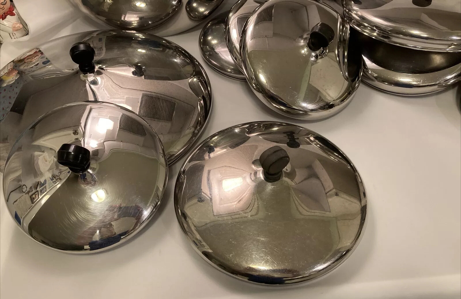 Farberware Stainless Steel Replacement Lids, Sizes Vary 6-12" Choice,Gently Used
