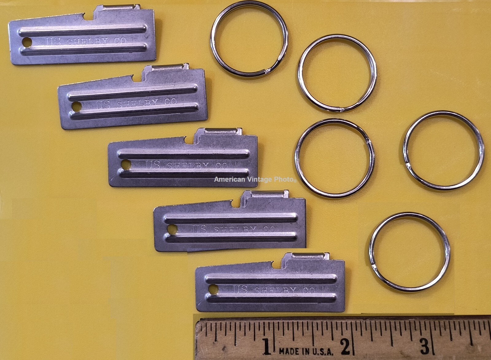 P51 Can Opener 5 Pack Shelby US+ Key Rings f Mess Kit Camping Survival Military