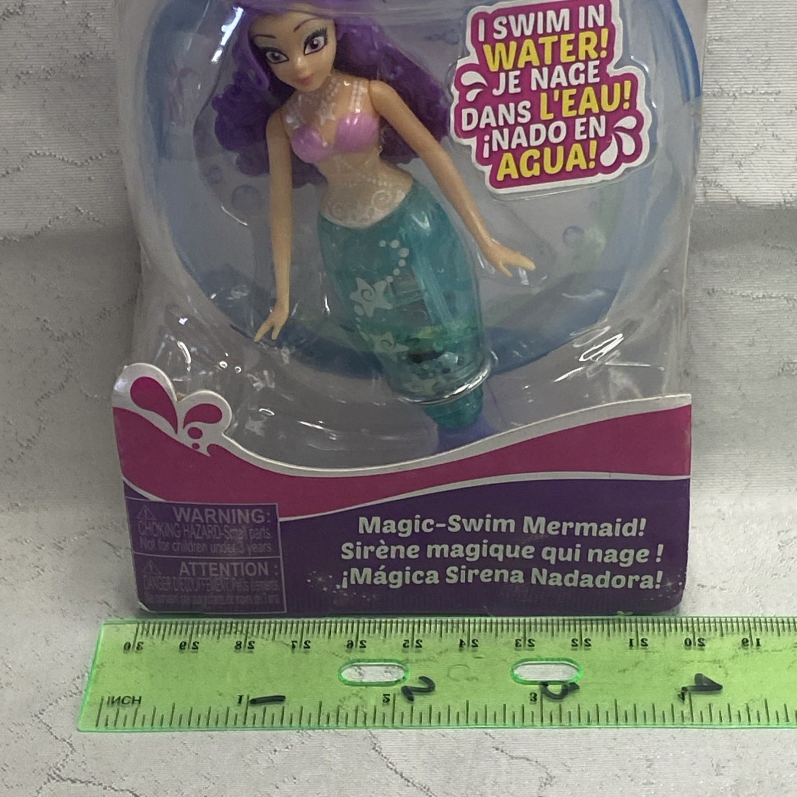 Pets Alive Magic-Swim Mermaid Figure ZURU Purple Hair Swimming Toy 3+ Water NEW
