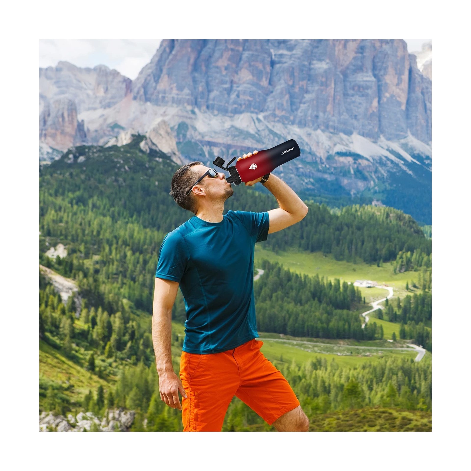 SENDESTAR 32oz Water Bottle Wide Mouth Stainless Steel Vacuum Insul... Fast Ship