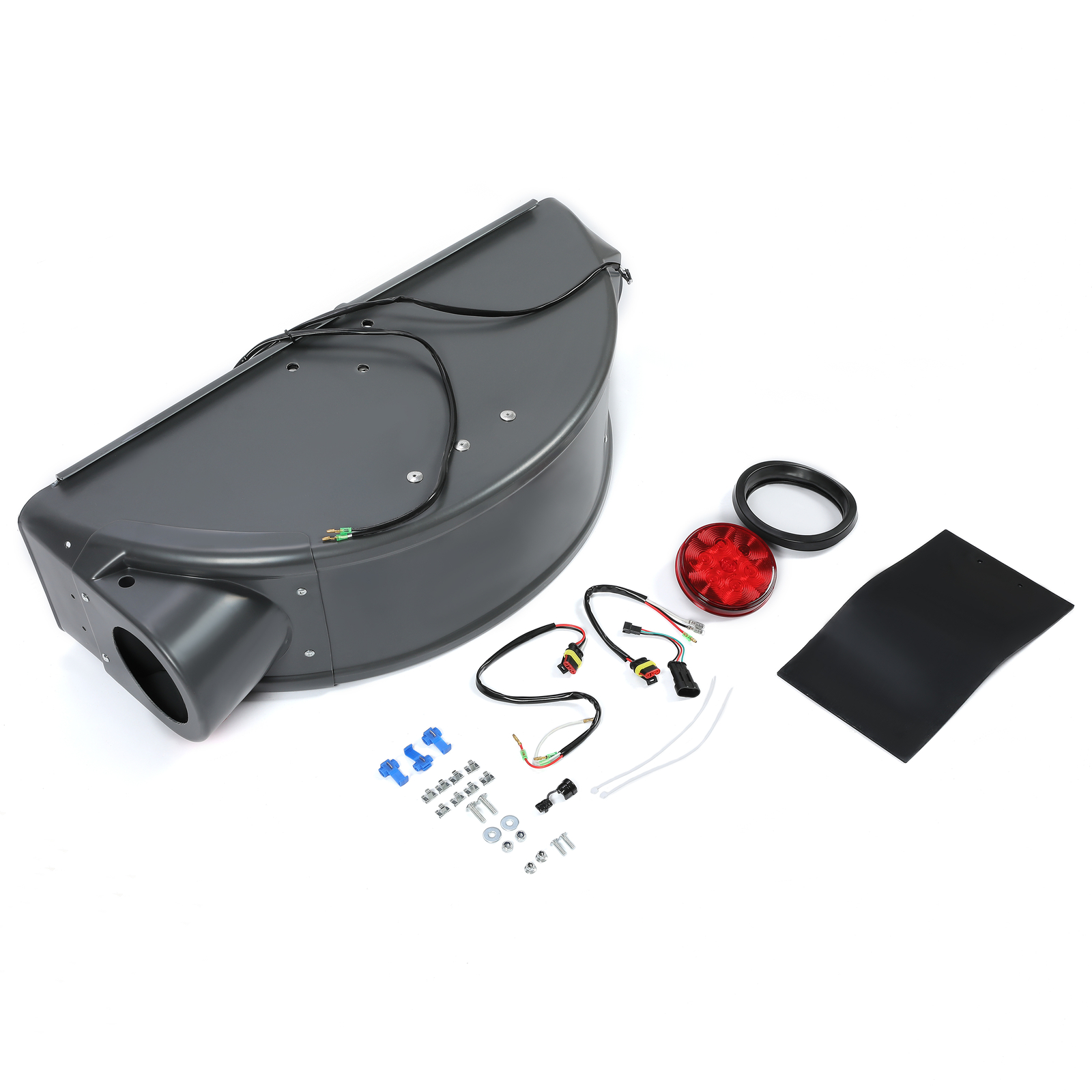 Right Fender Flare Plastic Gray W/ Sealed Light For Demco Kar Kaddy Trailer