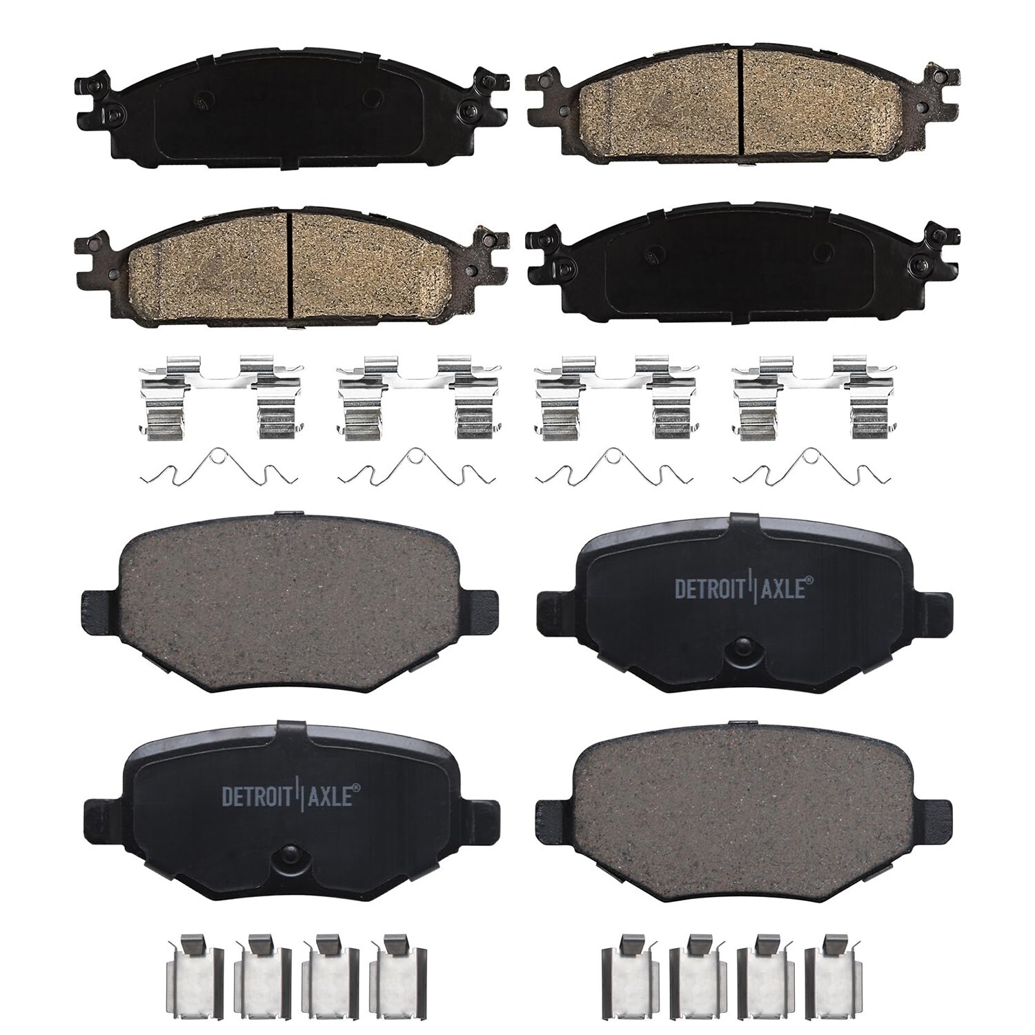 For Ford Explorer Taurus Flex Lincoln MKS MKT Front Rear Ceramic Brake Pads Kit