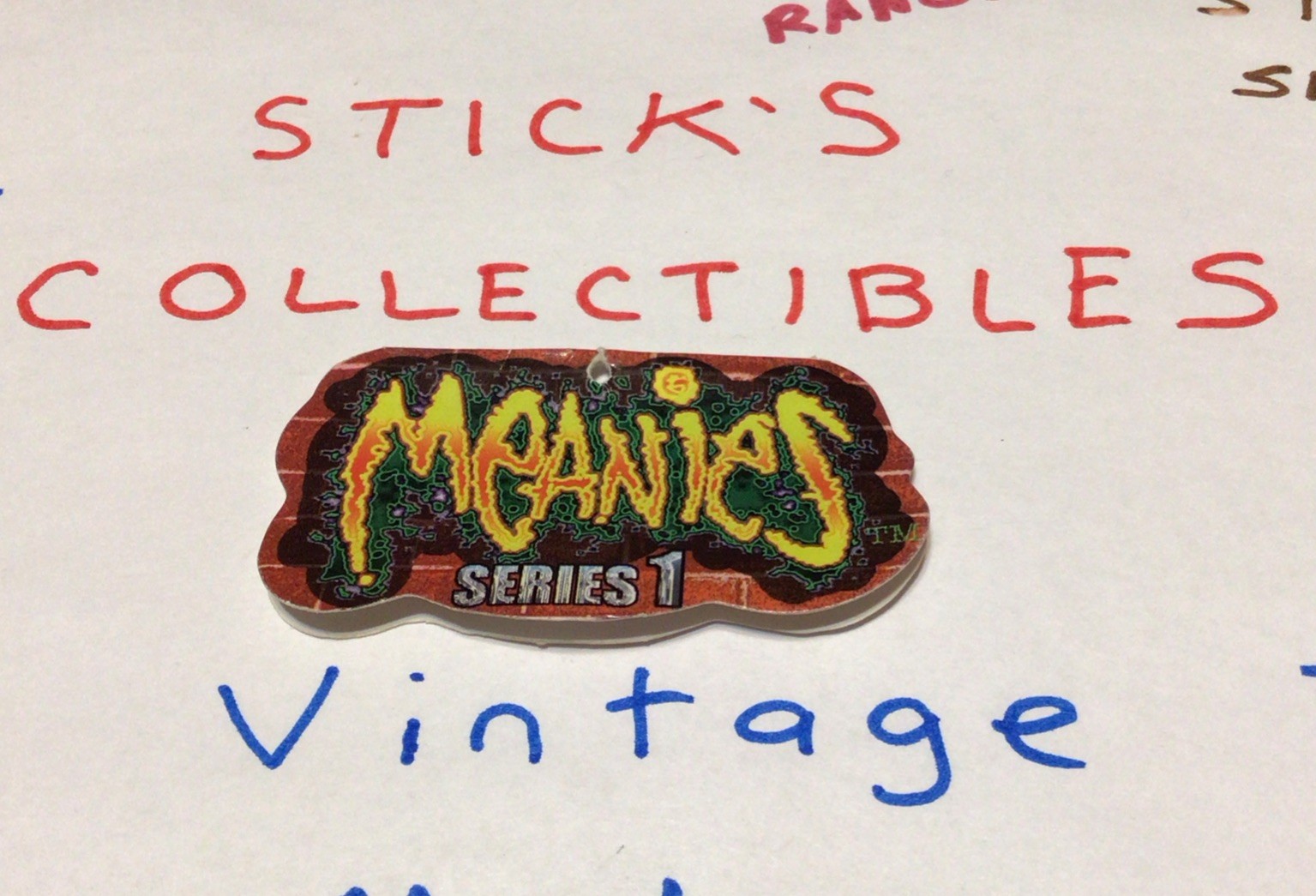 Meanies SERIES 1 Splat TAG ONLY The Road Kill Cat  Vintage 1997 989H Z10