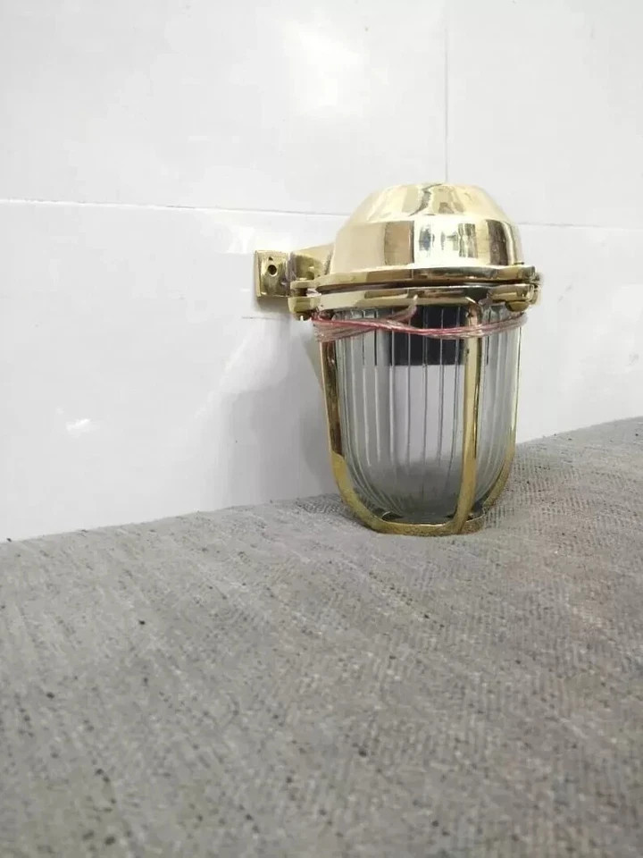 Nautical Maritime Style Marine Antique Brass Wall Mount Indoor Outdoor Light