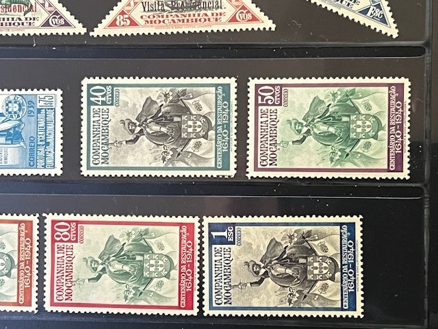 Mozambique Company 1892-1940 Nice Collection Mint Hinged in Stock Sheet 7A080S