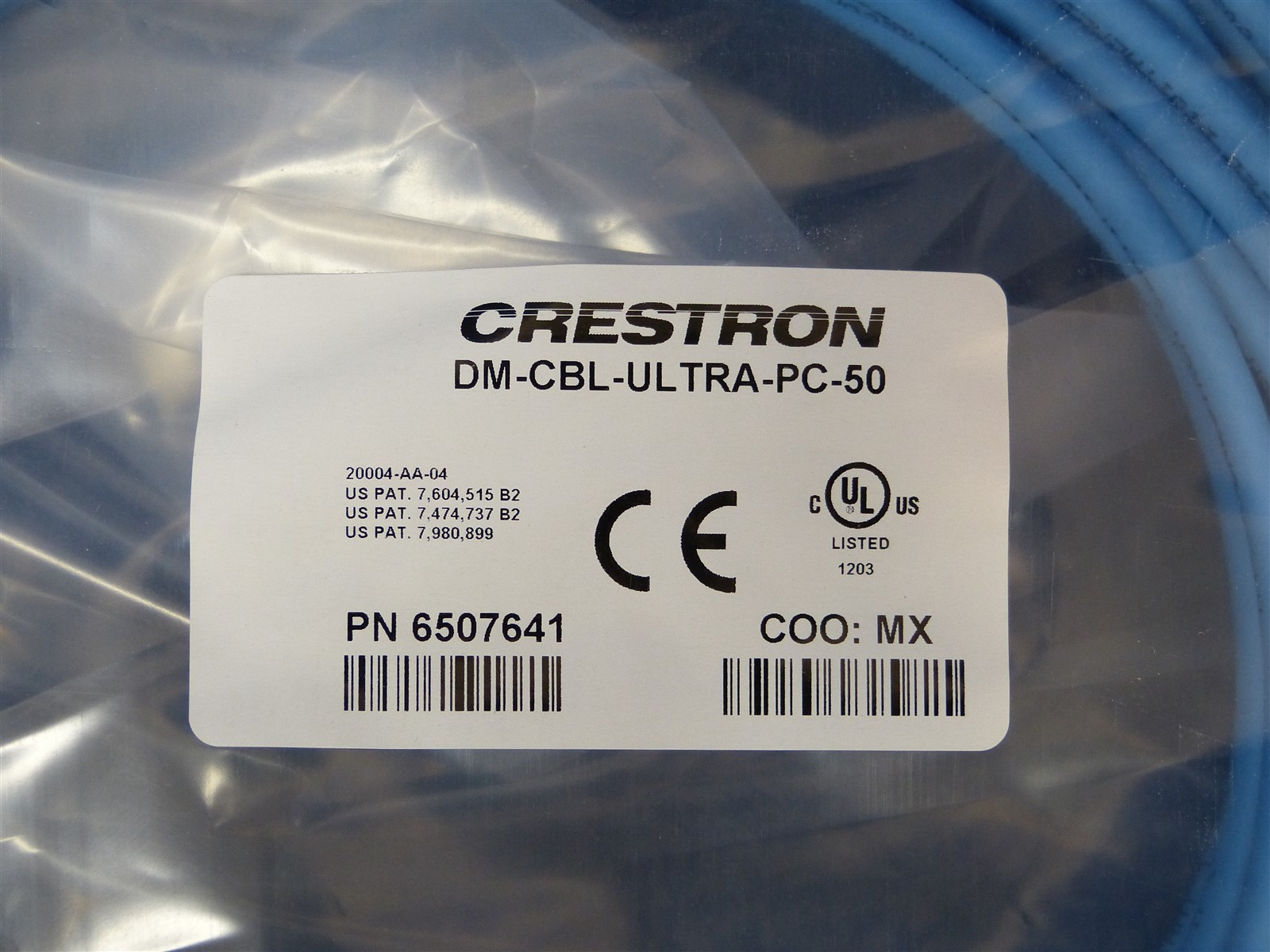 NEW Crestron DM-CBL-ULTRA-PC-50 DigitalMedia Ultra Patch Cable, 50ft (EC10)