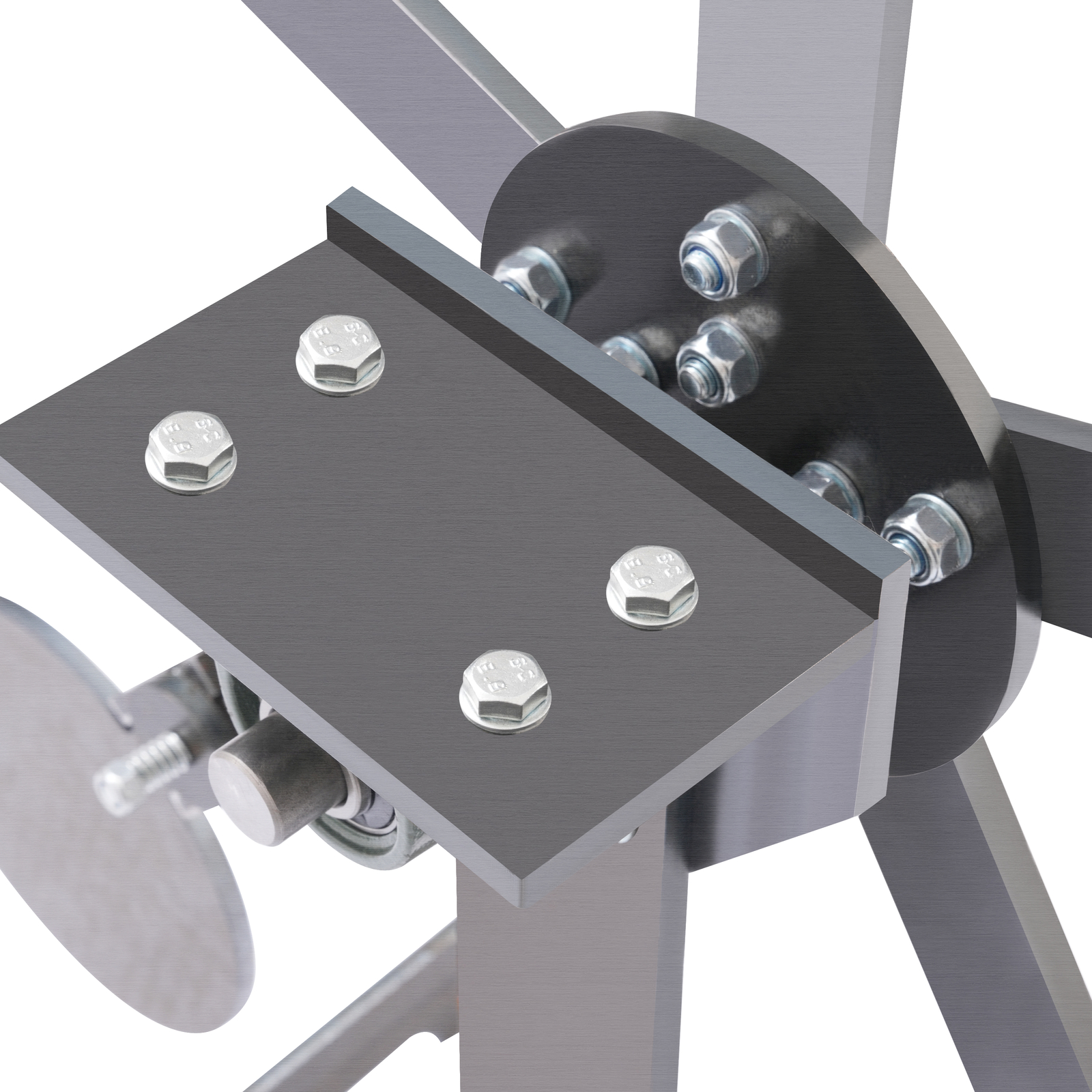 Portable Metal Reactive Steel Shooting Target - 8in Paddles “No Weld”