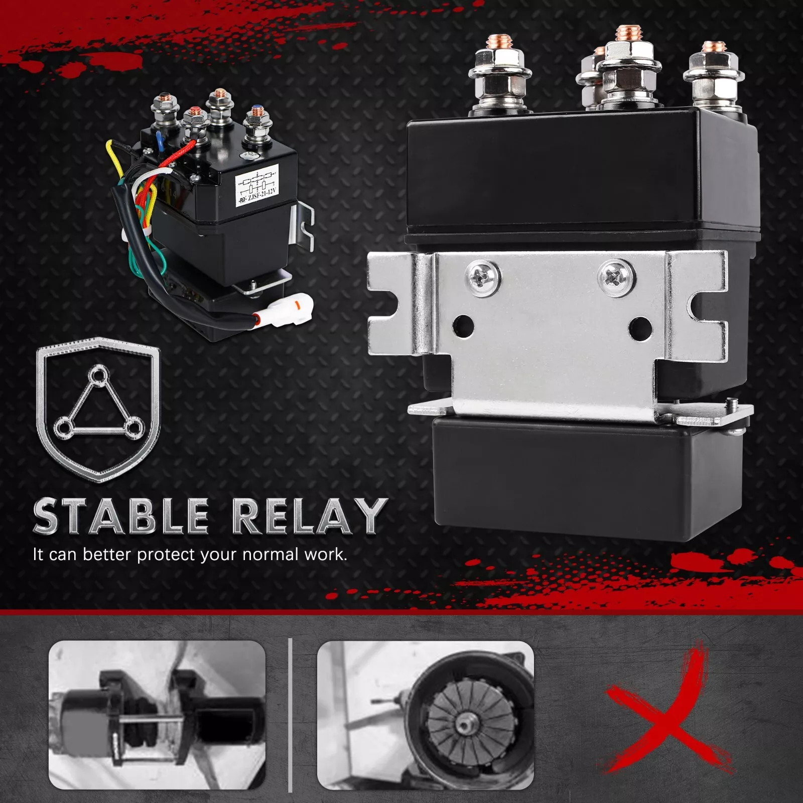 X-BULL 12V ATV Winch 3000LB 3500LBS 4500LBS 5000LBS Small UTV Electric Winch 4WD