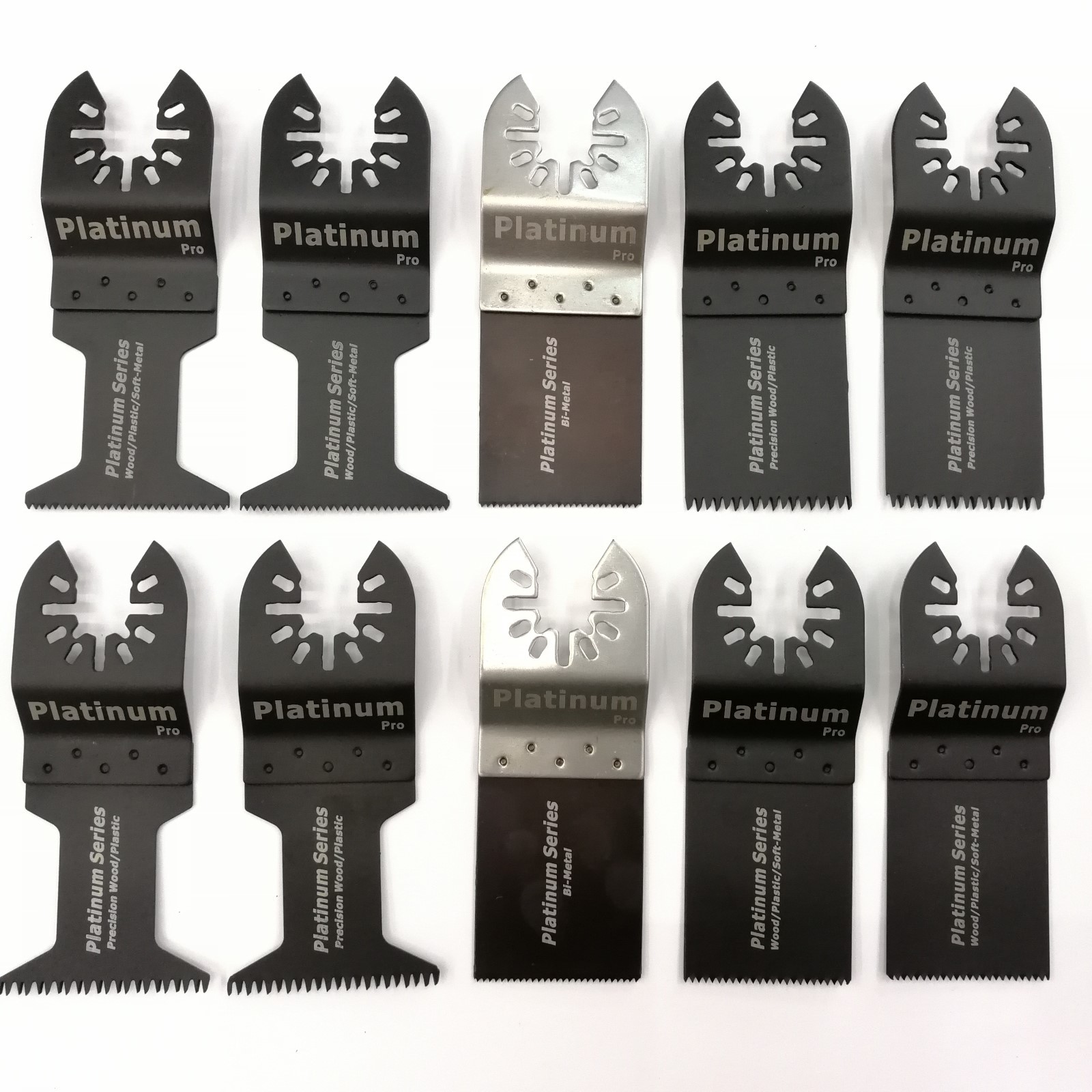 10PC Universal Saw Blade Oscillating Multi Tool Wood Metal Cutter Carbon Steel