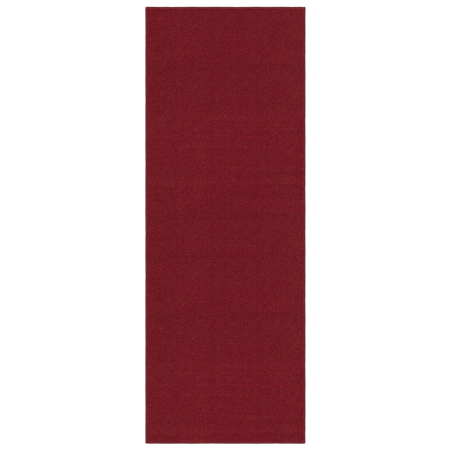 Custom Size Stair Hallway Runner Rug Non Slip Rubber Back SOLID RED