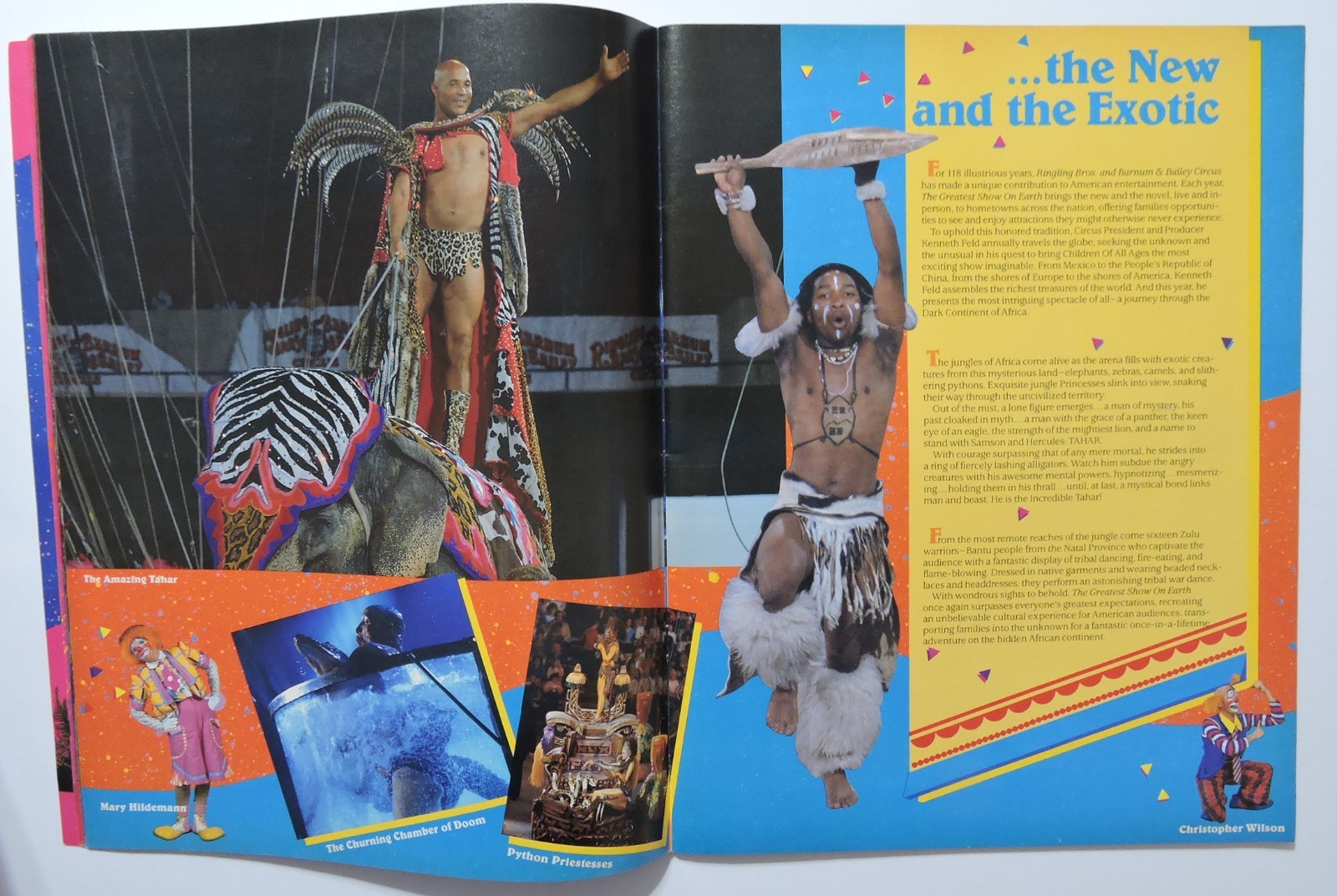 1988 Ringling Brothers Barnum & Bailey Circus Program 118th edition w/ Poster