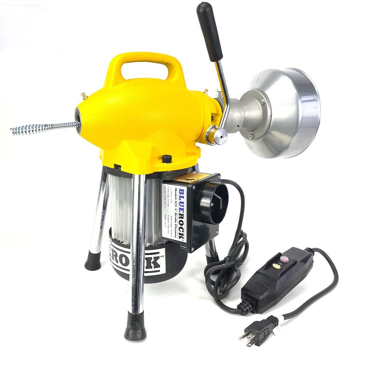 120' Kit S75 BLUEROCK ® 3/4" to 4" Sectional Drain Machine Snake Sewer Cleaner