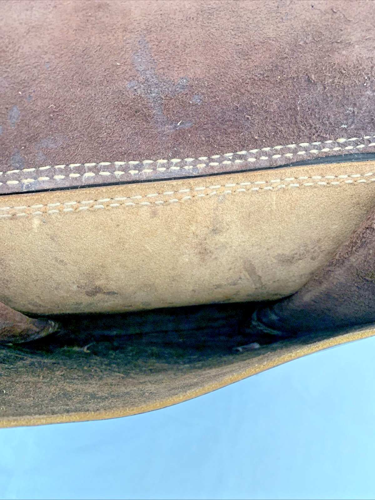 Vintage Leather Saddle Bags • Western Cowboy Horse Tack