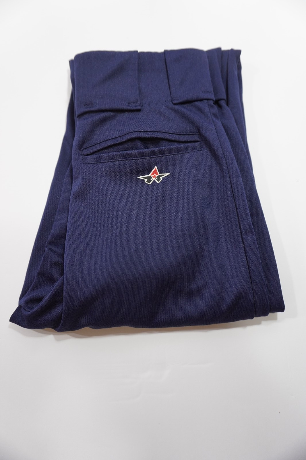 Alleson Adult Men's L Navy Softball/Baseball Pants Elastic Waist 5 Belt loop