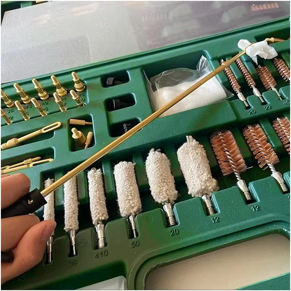 Gun Cleaning Kit Universal Rifle Pistol Shotgun Handgun Firearm with Case