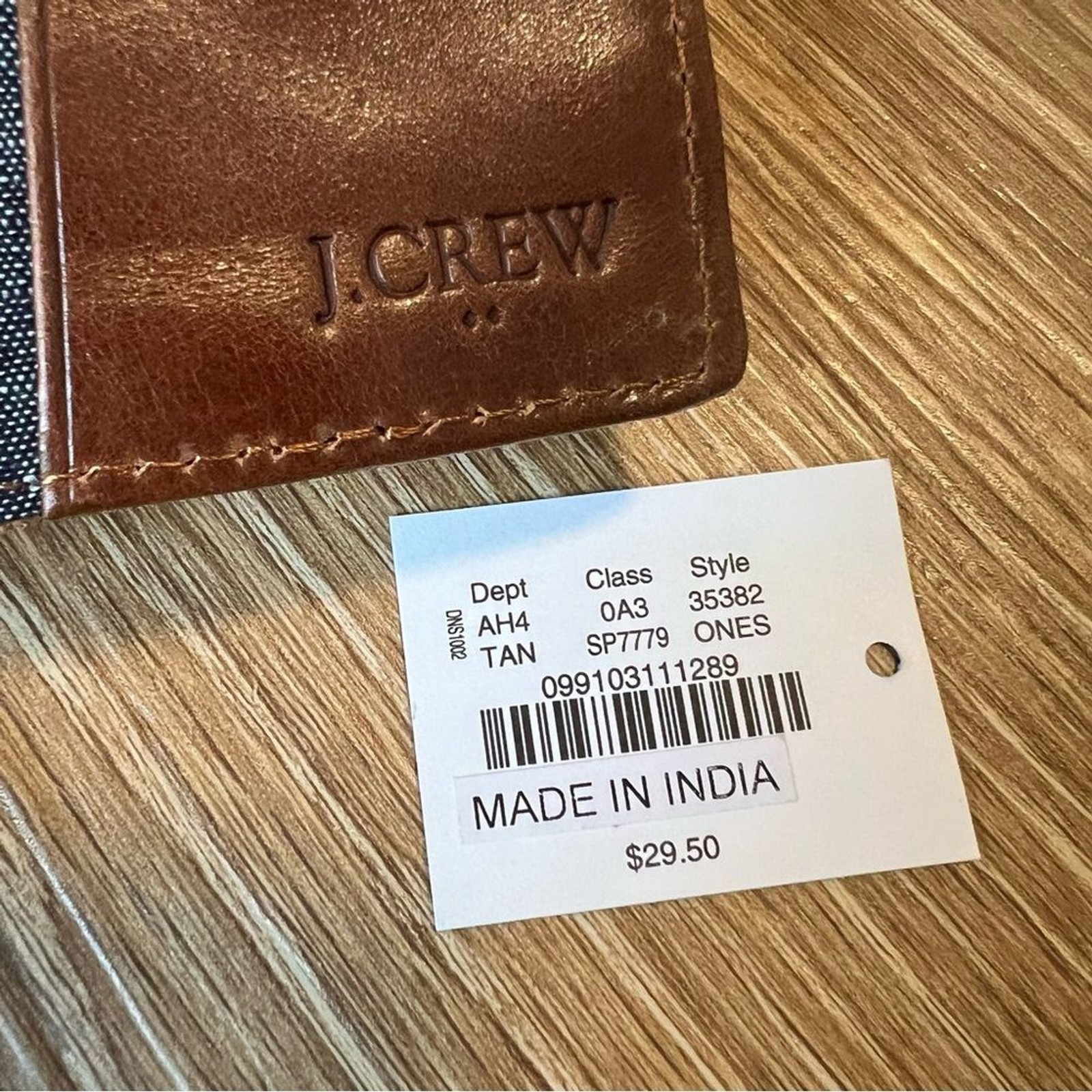 NWT! J.Crew Leather Passport Holder