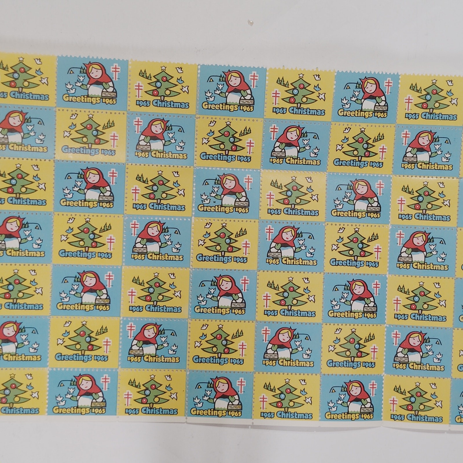 1965 Christmas Stamps - Tuberculosis & Resp. Disease Ass'n, Sheet of 70