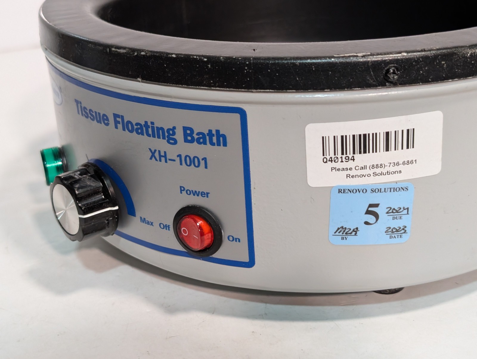Premiere XH-1001 Round Laboratory Tissue Floating Bath, 110V, 60Hz, No Lid