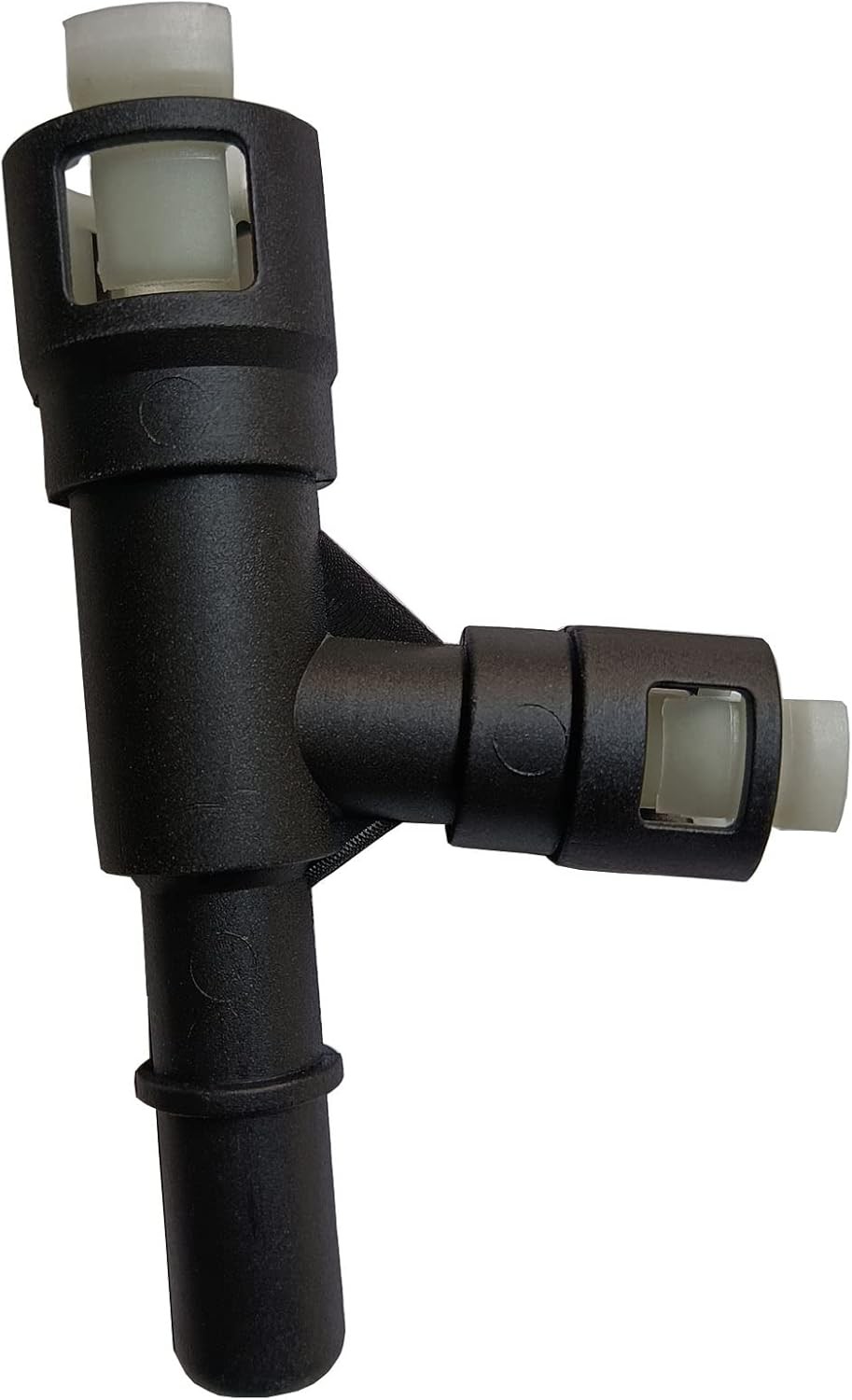 2 Pcs Black Heater Hose T Connector 15055342 15055343 (Black)