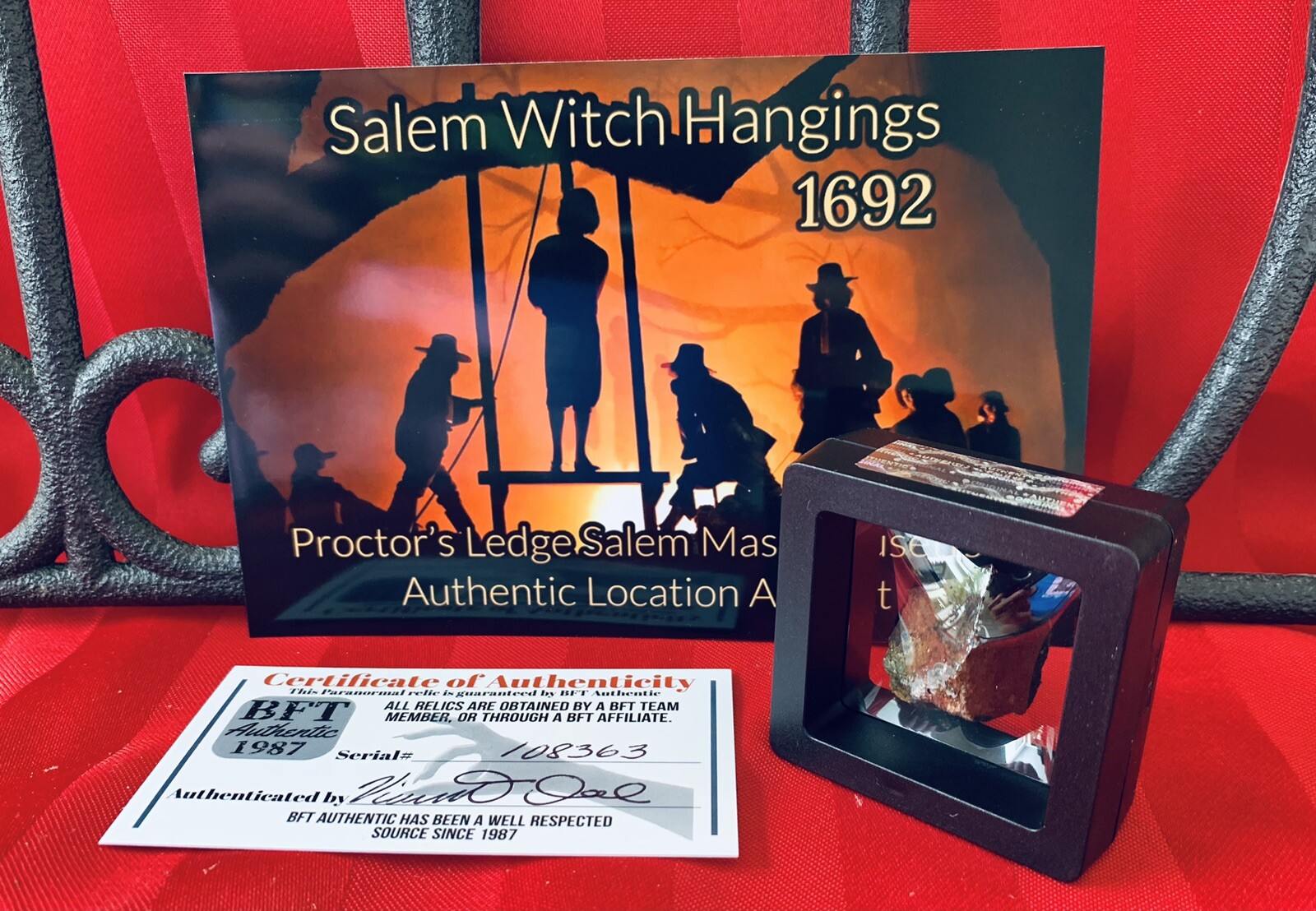 Salem Witch Hangings Historical Location Artifact with COA