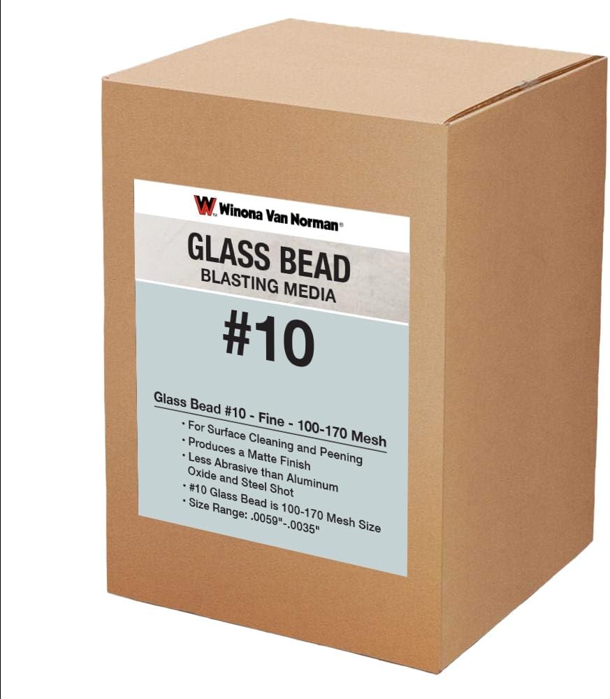 Glass Bead #10 Sand Blasting Media - Fine Size - 100-170 Mesh - Choose Weight