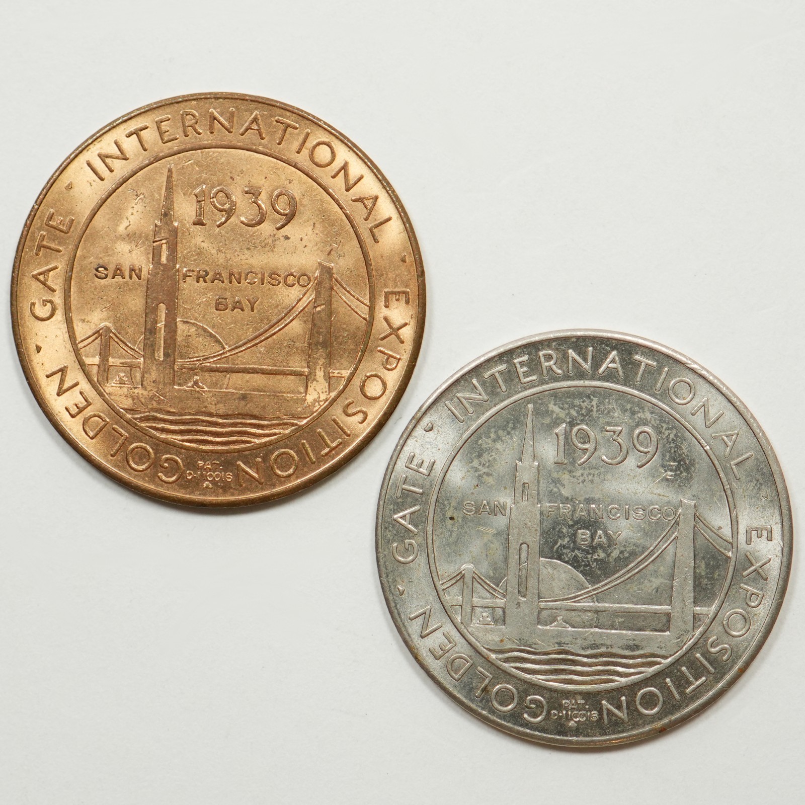 1939 Golden Gate Expo GGIE - Treasure Island - So-Called Dollars HK-481 & 482