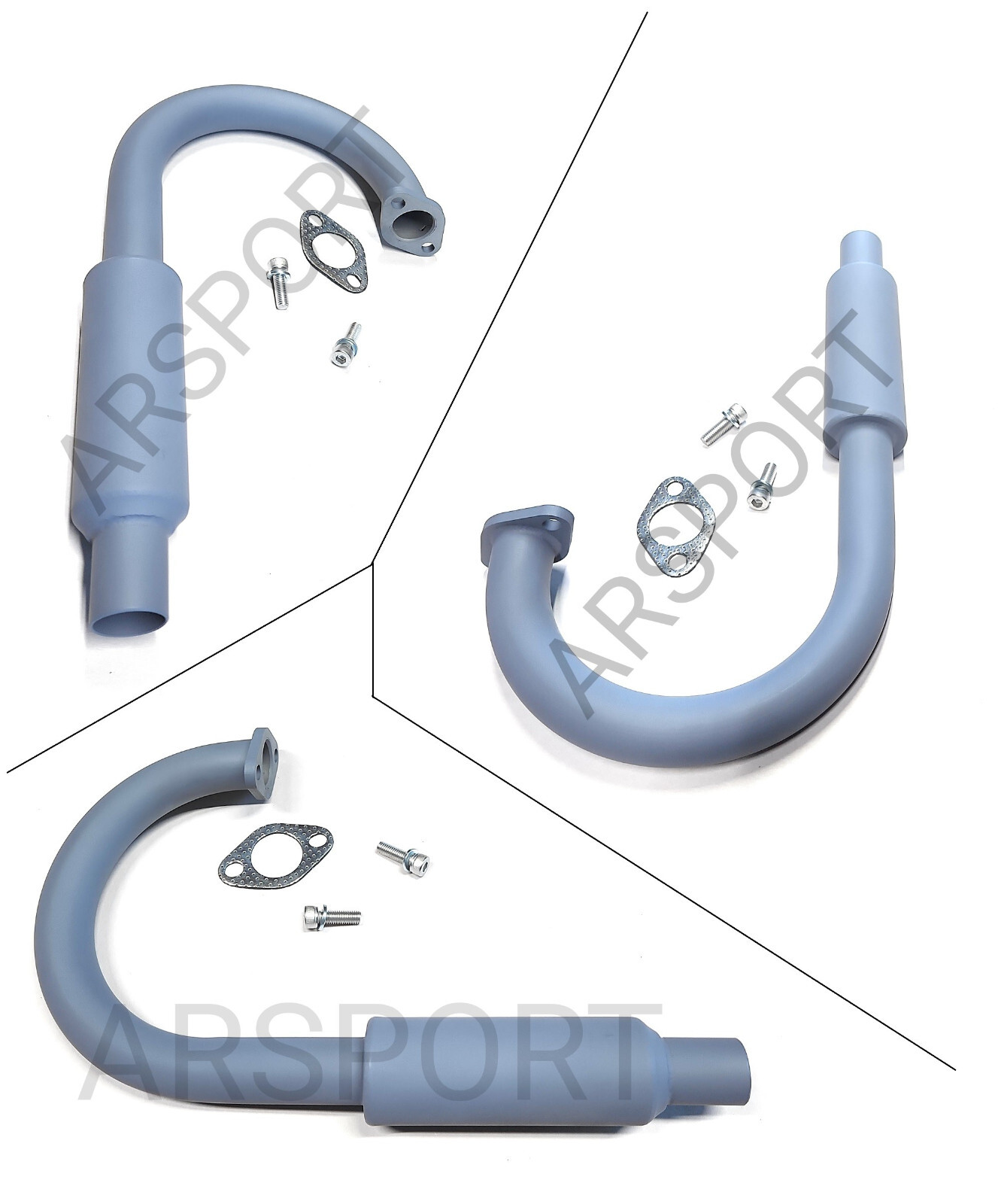 Exhaust & Muffler pipe for: Predator Max 459cc & Predator 301, 420. GX240, 270