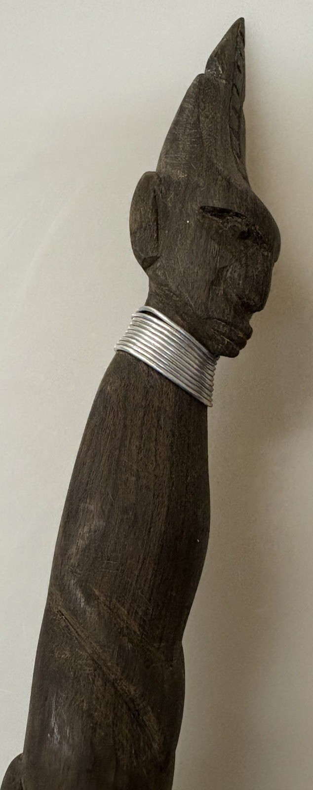 Lot of 2 Vintage African Long Wooden Tribal Spoon Set 14”