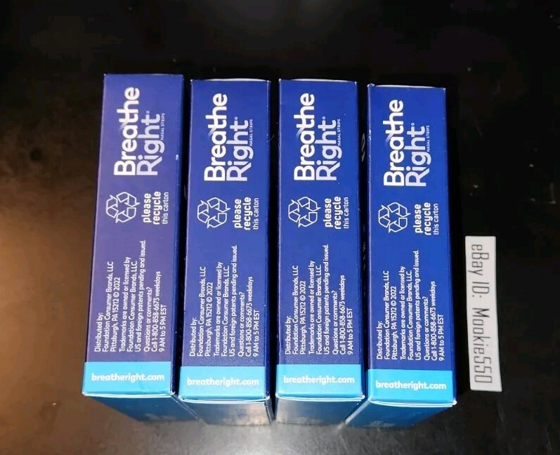 EXP 04/2028+ (120ct) 4 Box 30ea Breathe Right ORIGINAL LARGE TAN Nasal Strips