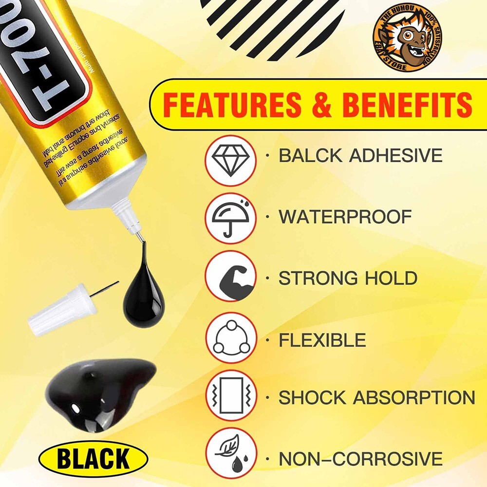 T-7000 Rhinestone Black Glue Multi-purpose For Jewelry Glass Phone Waterproof