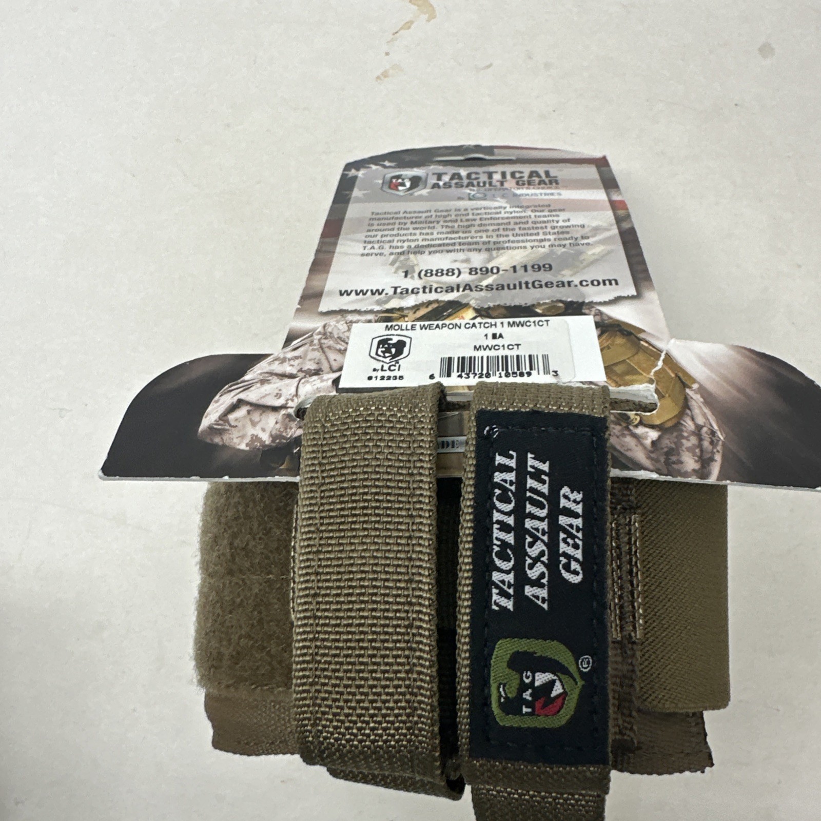 Tactical Assault Gear TAG MOLLE Weapon Catch Coyote Tan SFLCS MLCS