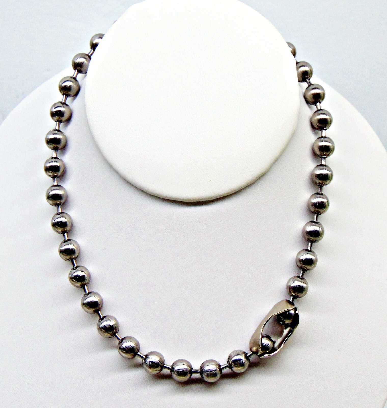 Large 8mm STAINLESS STEEL Ball Chain Necklaces and/or Bracelets ~ Chunky Beads