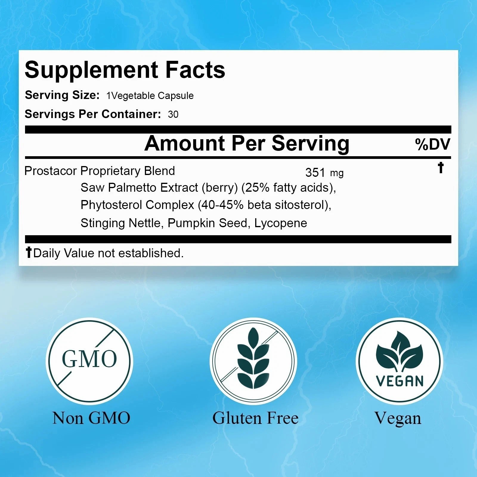 Prostacor Herbal.Formula Prostate Bladder & Urinary Support caps💥