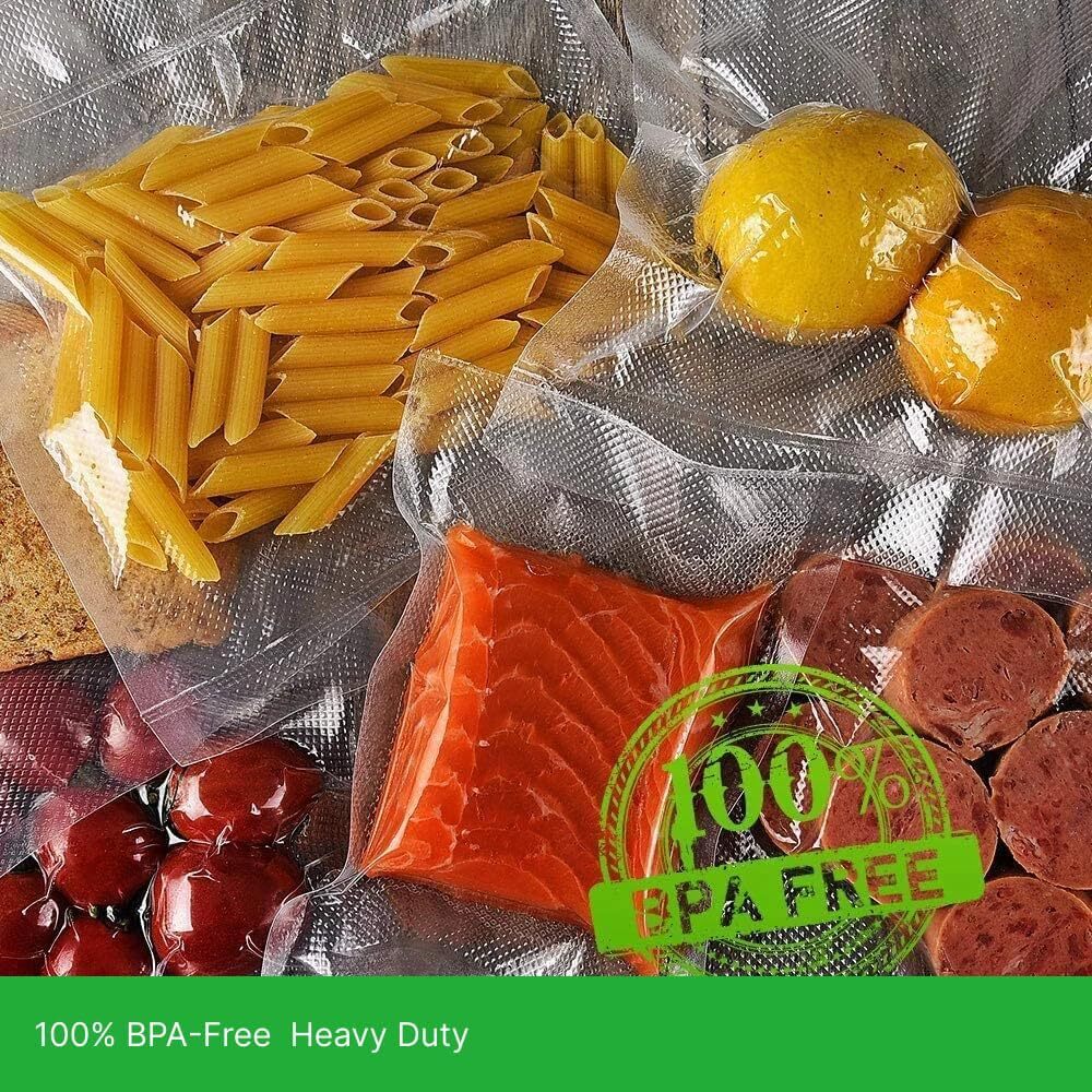 8"x50' Food Saver Vacuum Sealer Bags Rolls 4Mil Embossed FoodSaver Storage Bags