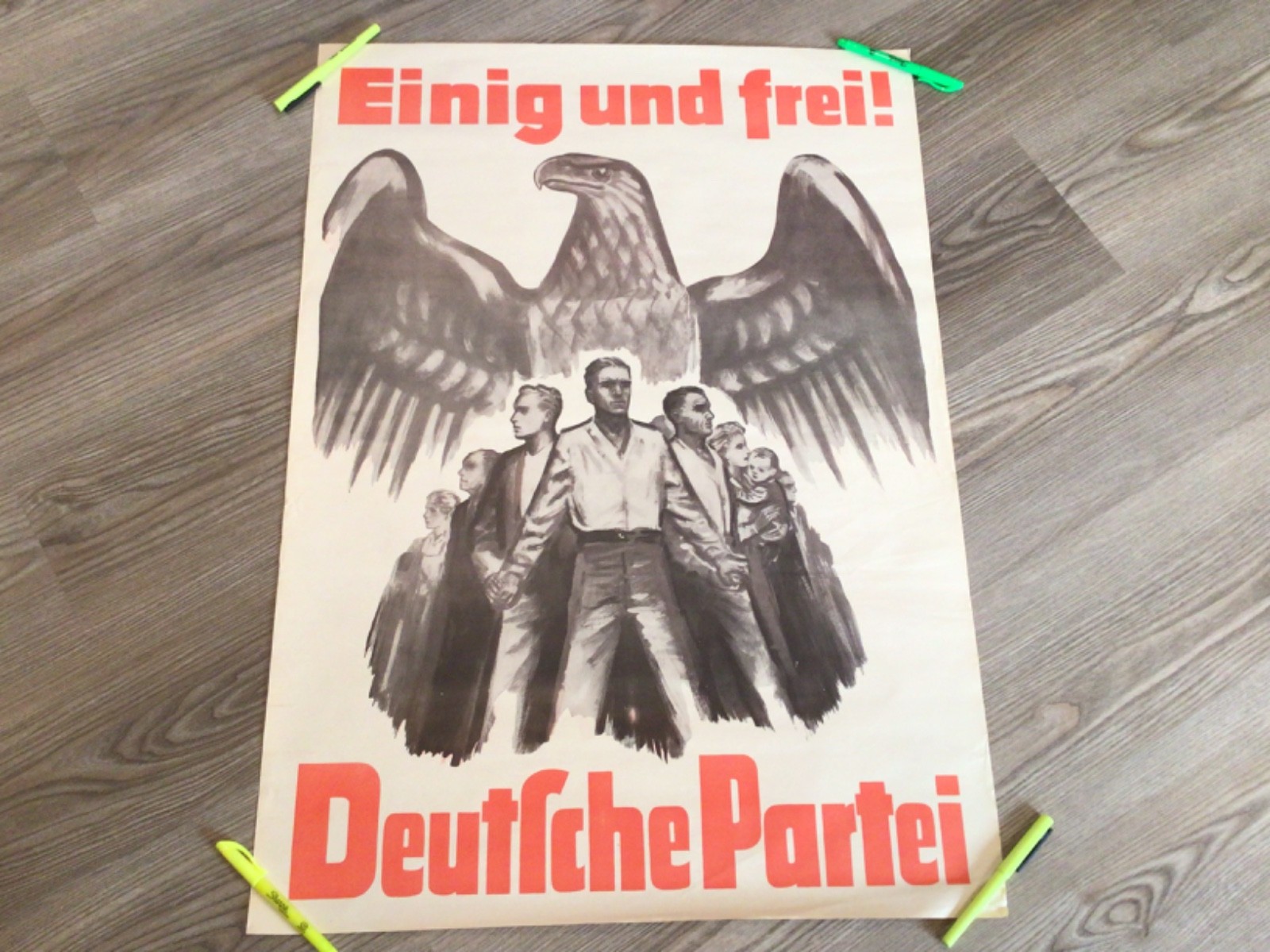 Original WWII German Poster -Excellent & Large