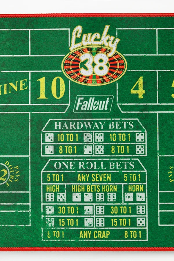 Fallout New Vegas Lucky 38 Craps Table Casino Oversized Mouse Pad Desk Mat NEW