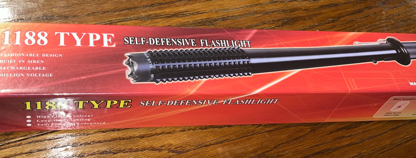 Stun Gun for Men & Women – All-in-One Security 1188-Stun Baton free shipping 16"