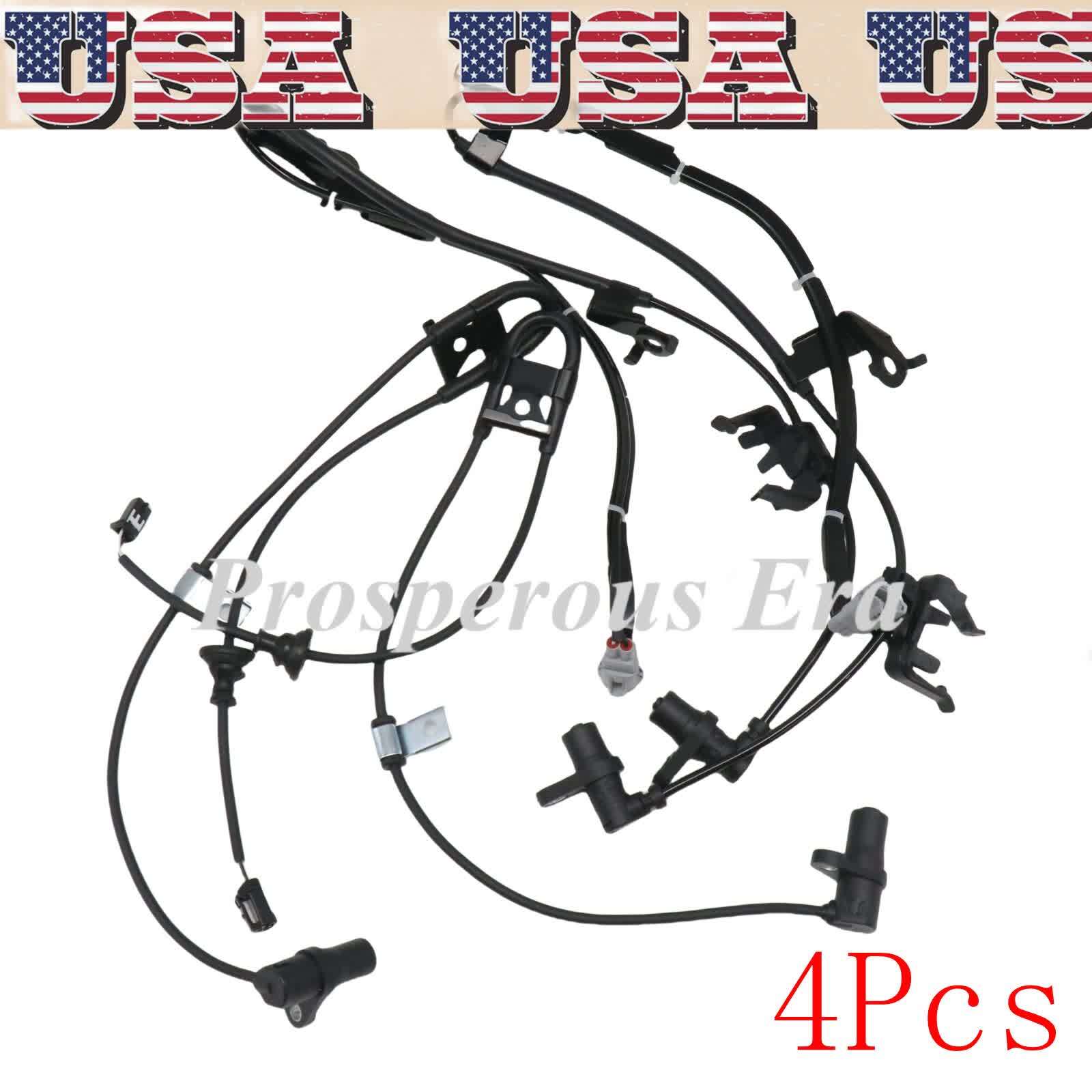 4X Front & Rear ABS Speed Sensor Set For Toyota Highlander RX330 RX350 RX400h
