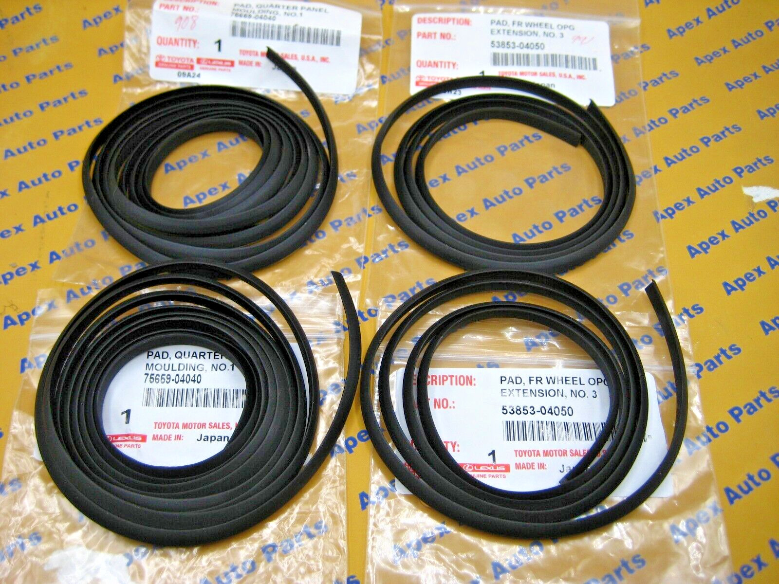 Toyota Tacoma Front and Rear Fender Flare Moulding Trims Genuine OEM 2005-2015